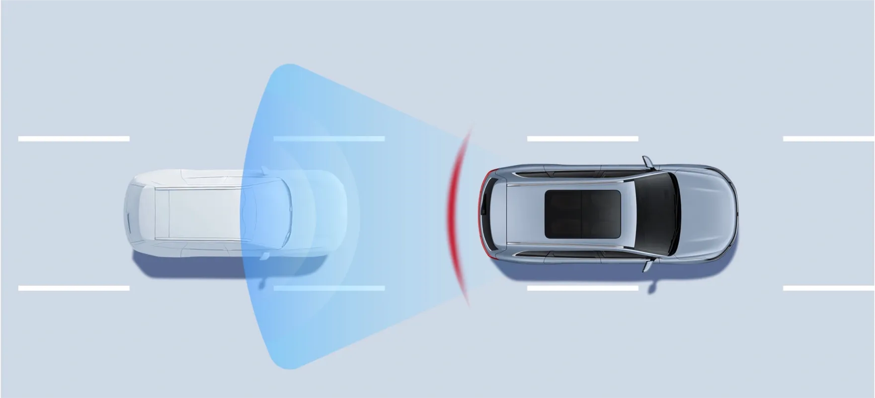 Detects fast-approaching vehicles (cars, bikes, e-bikes) from rear/sides. Activates hazard lights to alert others, reducing collision risk. image